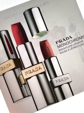 💄Prada Monochrome Weightless Lipcolor — Deep Red and Warm Brown Tones